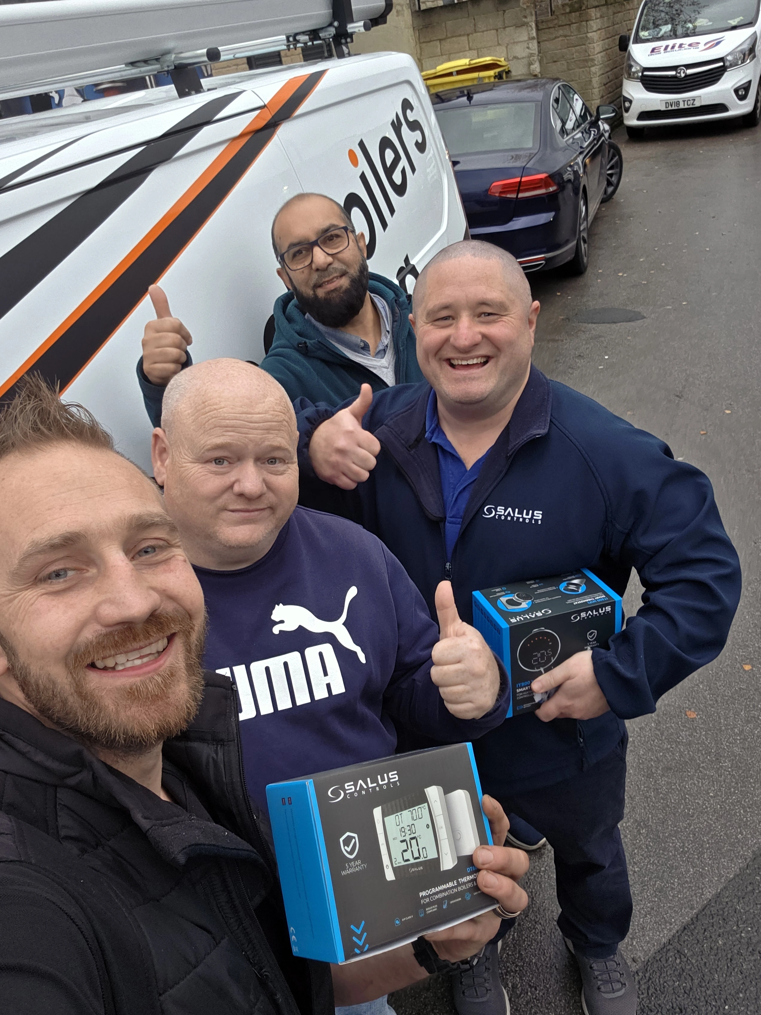 Direct Boilers team selfie